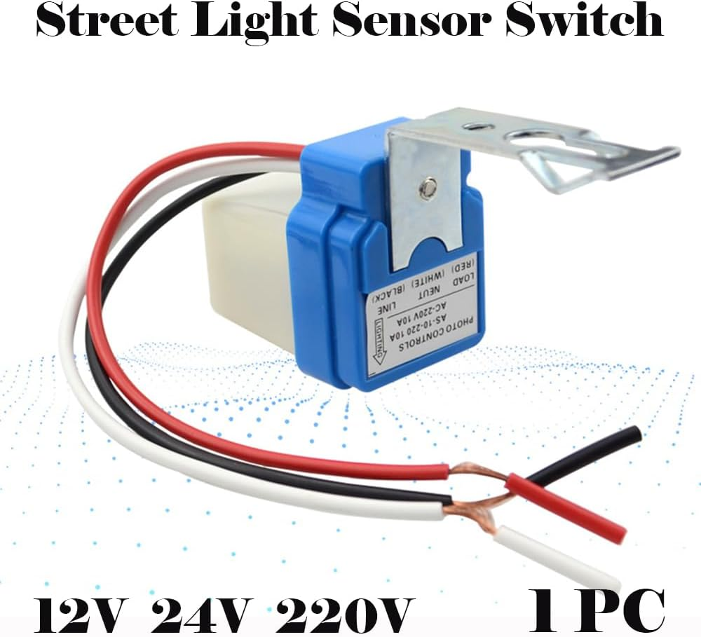 Photocell Sensor Switch, Waterproof Light Control Sensor, Automatic On/Off for Porch Light, Garden Light, Street Light (12V) image number 6