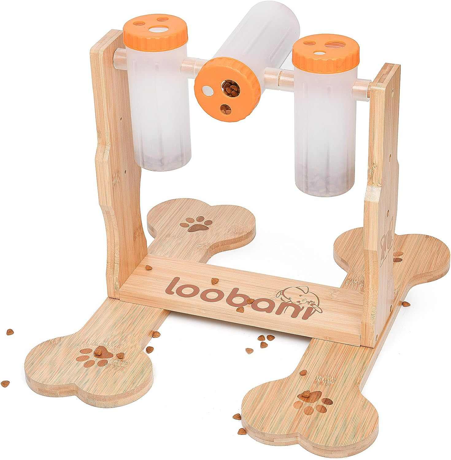 LOOBANI Dog Puzzle Toys Wooden - Interactive Dog Toys for Mental Stimulation, Treat Dispensing, Food Slow Feeder for Small to Large Dogs image number 5