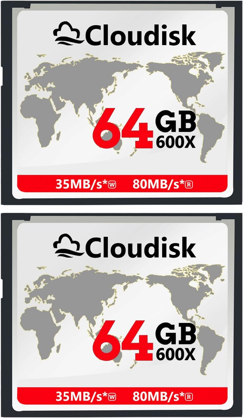 Cloudisk Compactflash Card CF 2.0 Card Performance for DSLR Camera, Vintage Digital Camera and Industry Equipment (16GB, 2-Pack) image number 5