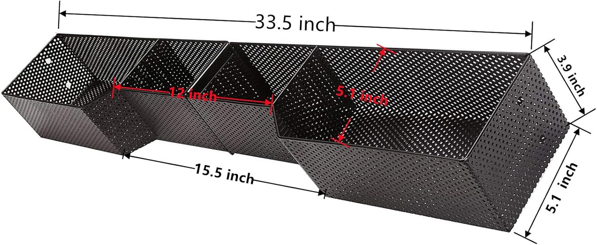 Golf Cart Yamaha Front Inner Dash Storage Basket and Rack Fits Yamaha G29 and Drive 2, Heavy Steel Golf Cart Mesh Basket image number 2