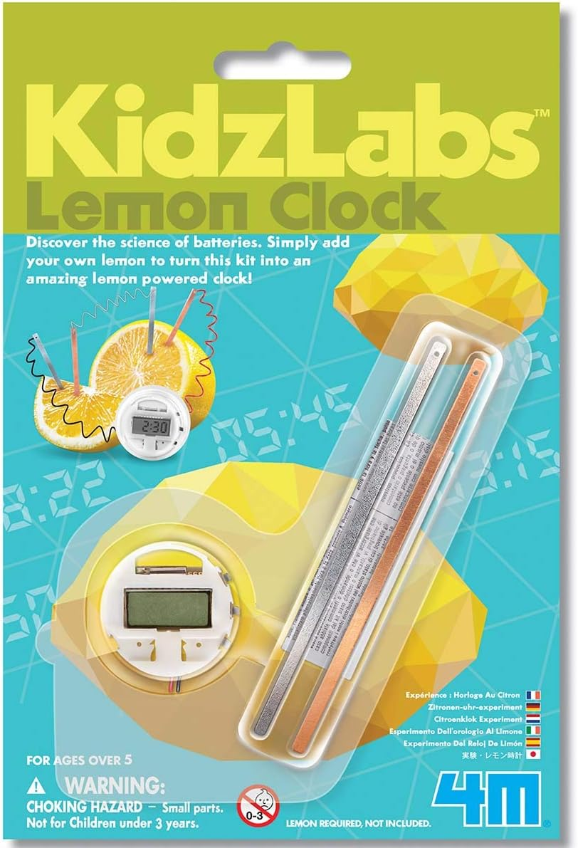 4M FSG3306 Kidzlabs Lemon Clock image number 3