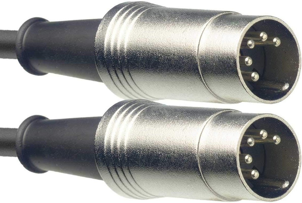 Stagg 10Ft. MIDI Cable - Male DIN Plug/Male DIN Plug - Metal, 3M