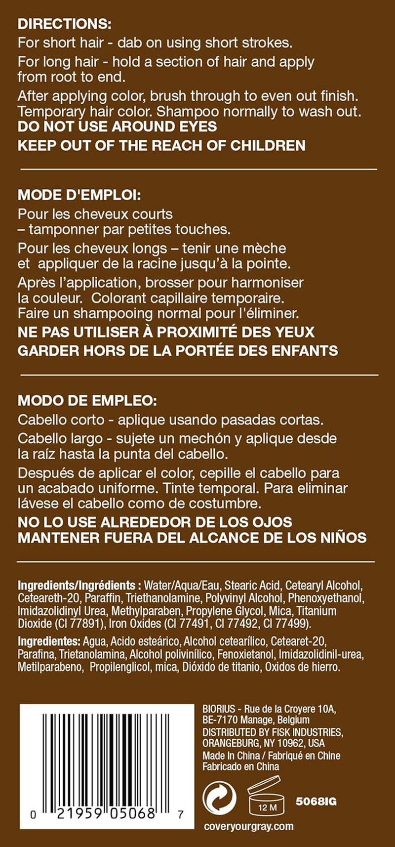 Cover Your Gray Daggett & Ramsdell Brush-In Wand One Size Dark Brown