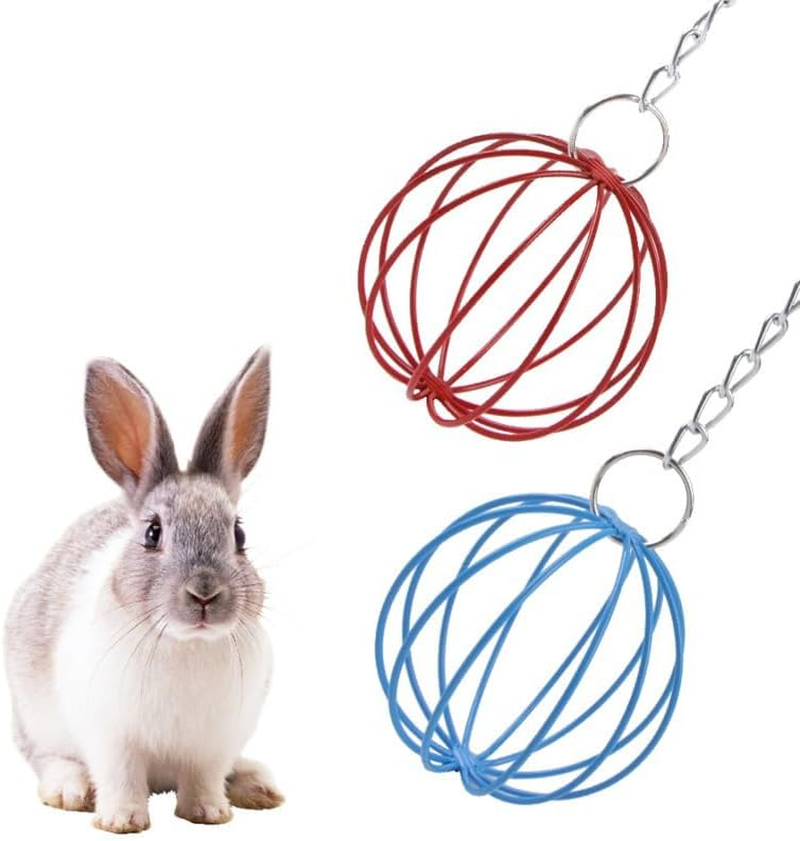 Stainless Steel Rabbit Hay Feeder Ball, 2-Pack, 6Cm, 6Cl, Interactive Toy, Portion Control image number 5