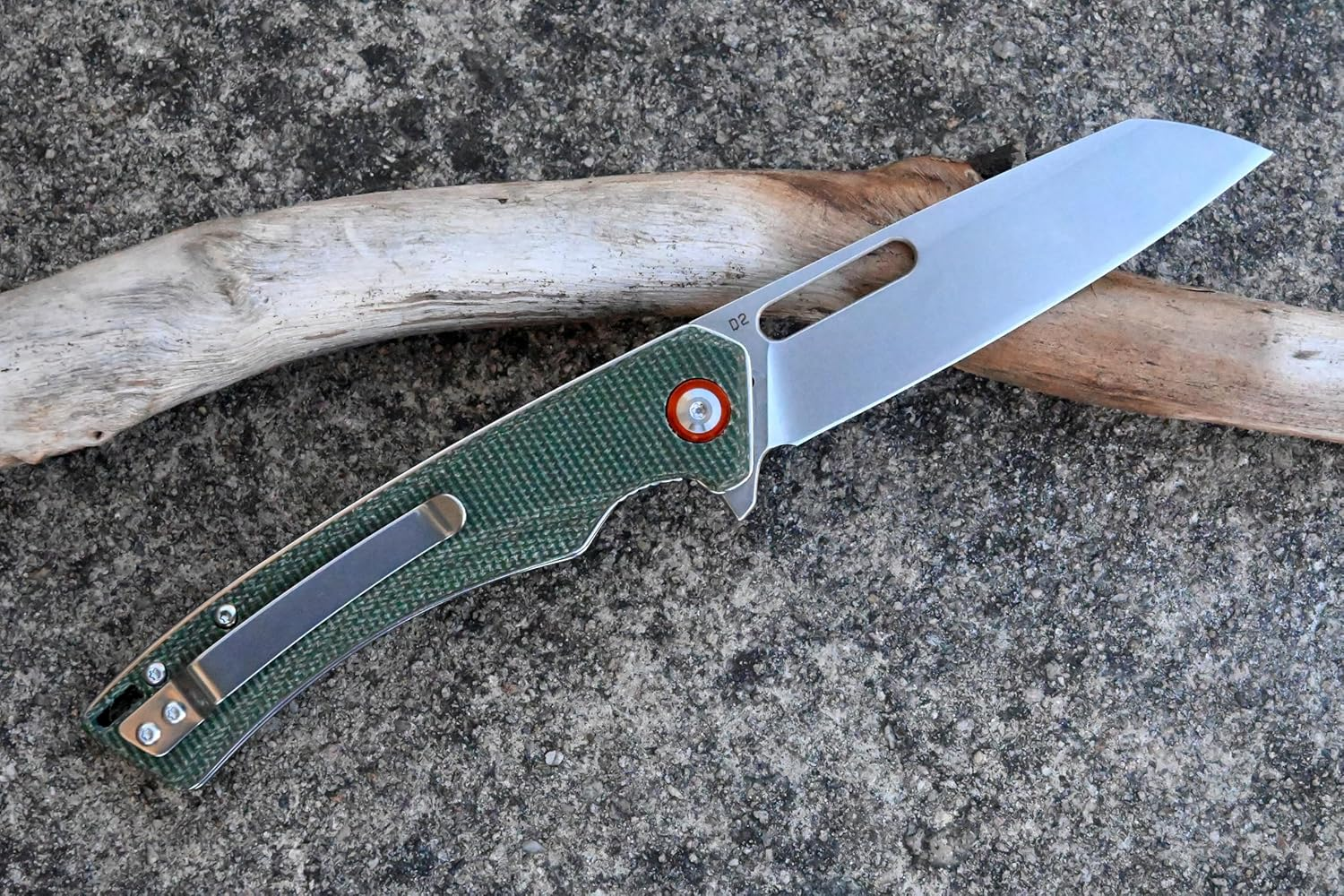 EDC Pocket Knife-Pocket Knife-Micarta Handle-D2 Steel-Folding Knife for Edc-Everyday Carry Knife for Men and Women-Indoor/Outdoor Gift image number 1