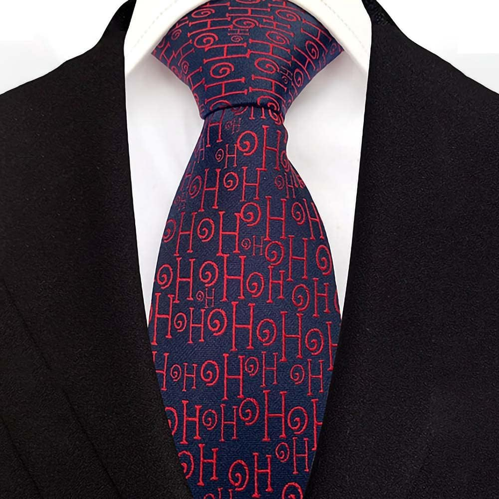 Unique Jacquard Christmas Ties for Men New Year Xmas Party Snowman Necktie Ac8586 image number 4