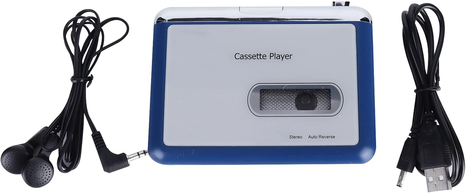 TOPINCN Auto Reverse Cassette Player with Headphone for Music Enthusiasts Cassette Player Output to Headphone Speaker for Audiophiles Speaker Included image number 5