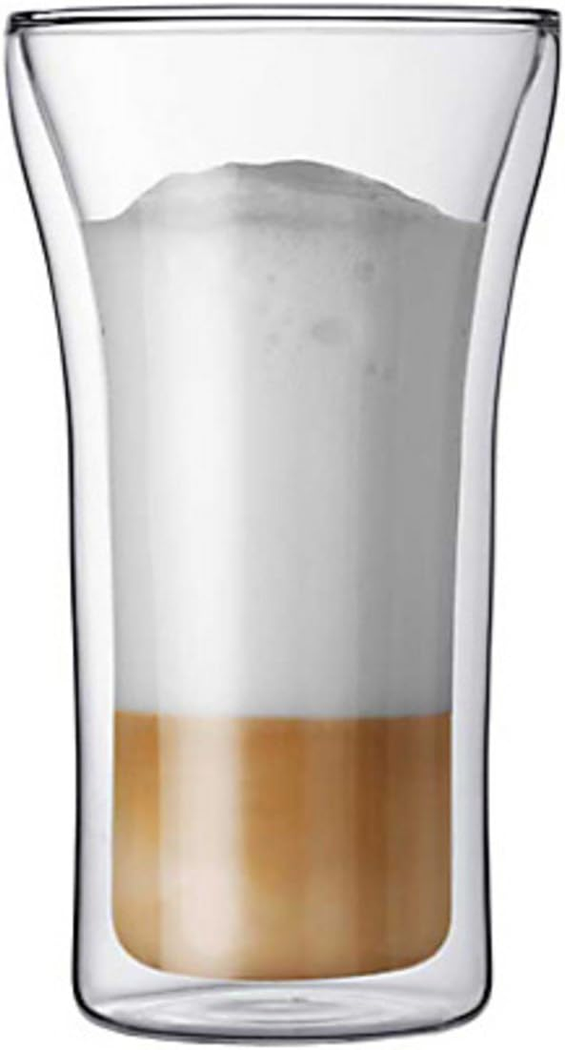 Bodum 2 Piece 12 Oz SKAL Double Wall Glass, Clear image number 2