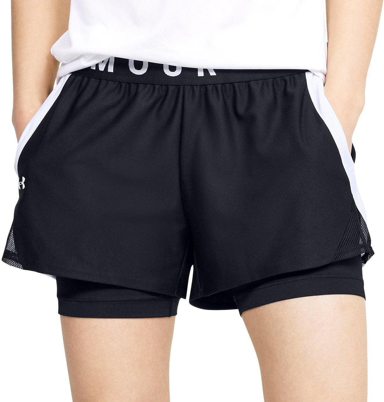 Under Armour Women'S Play up 2 in 1 Shorts image number 3