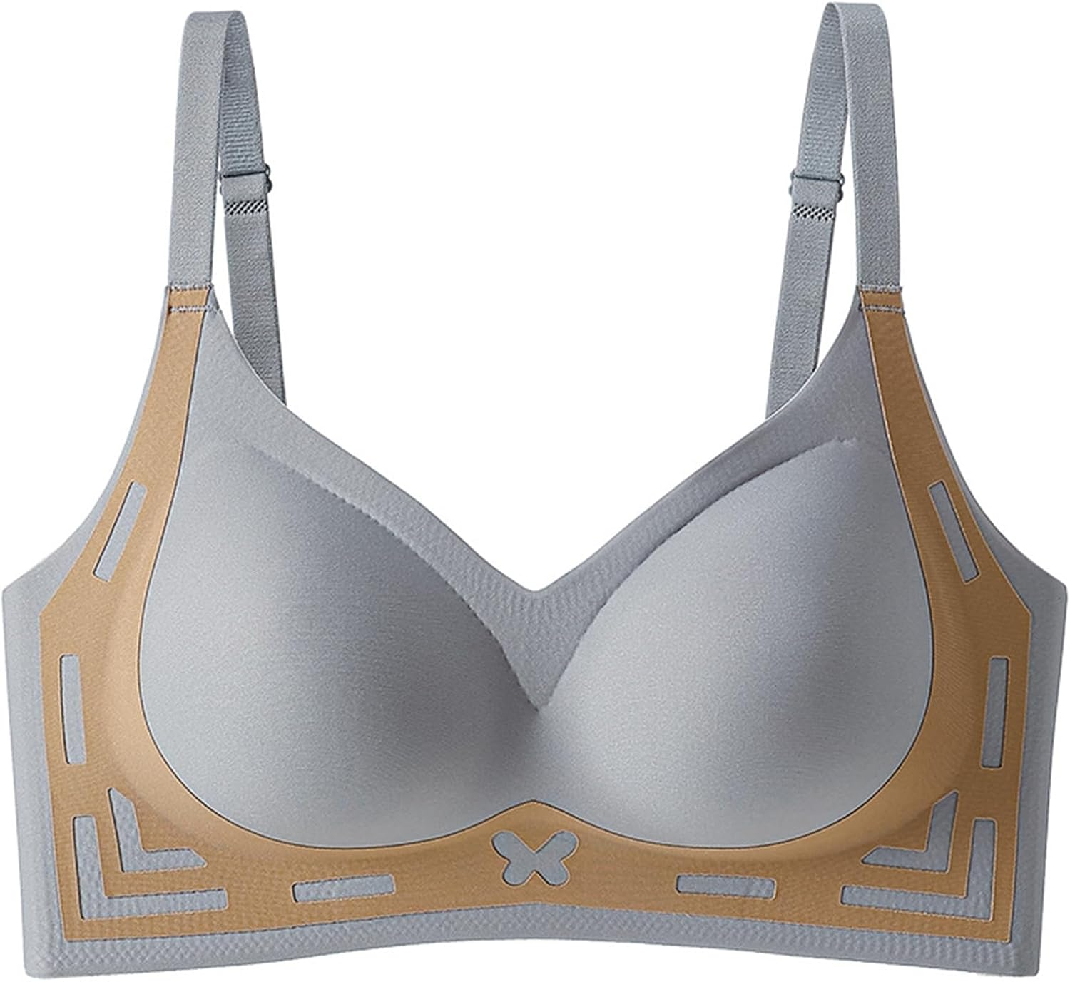 Maternity Bras Cup Ladies Non Wired Strapless Backless Bra Ped for Women Large Breasts Womens Front Fastening Black Sports Sticky Small White Lace Bralettes plus Size Full Support image number 3