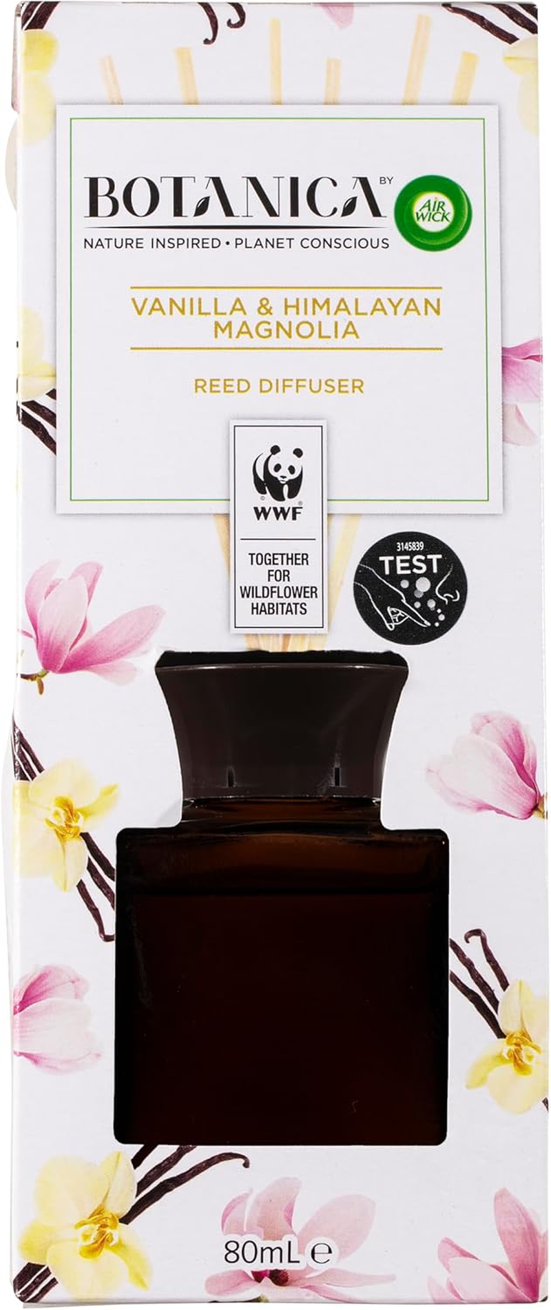 Air Wick Botanica Reed Diffuser, Vanilla and Himalayan Magnolia, 80Ml (Pack of 5) image number 4
