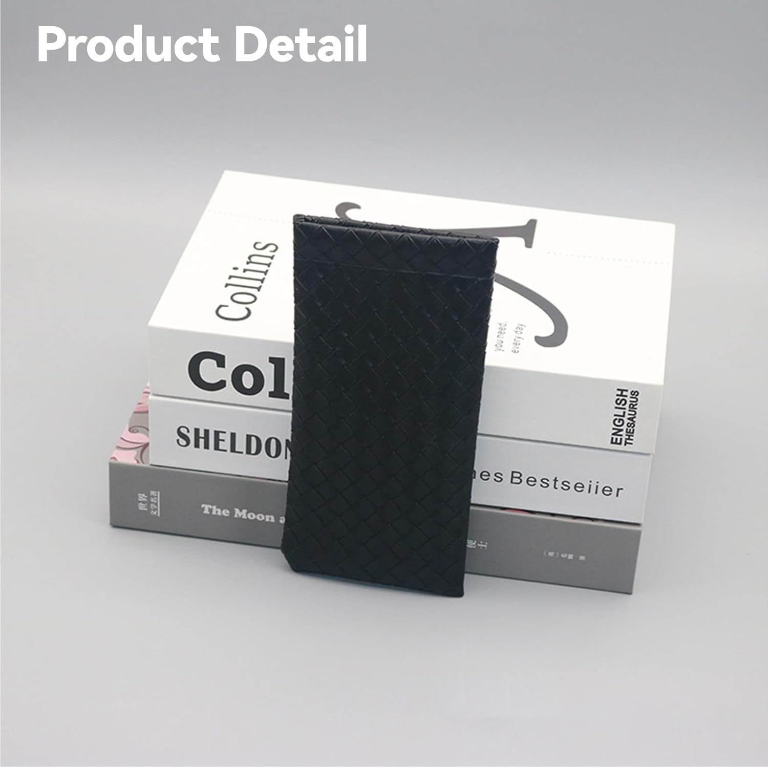 2 Pack Soft Leather Squeeze Top Sunglass Case &ndash; Lightweight Eyeglass Pouch with Anti-Scratch Lining & Microfiber Cleaning Cloths, Portable Glasses Storage for Women & Men image number 1