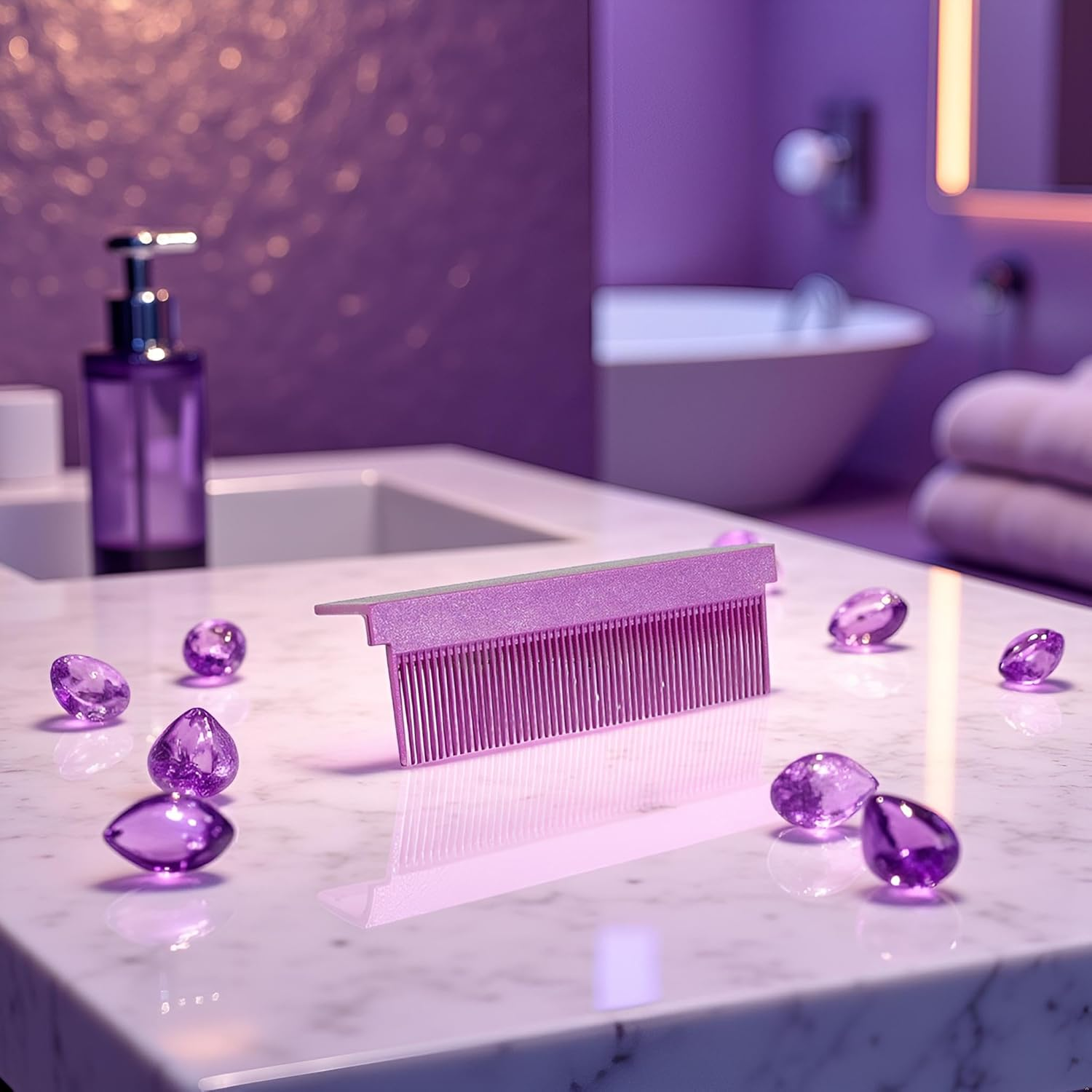 Hair Straightener Comb, Hair Straightening Comb Attachment for Hair Straightener, Flat Iron Comb, Clip on Attachment, Hair Straightening, Flat Iron, V Type, Styling Tools and Appliances image number 4