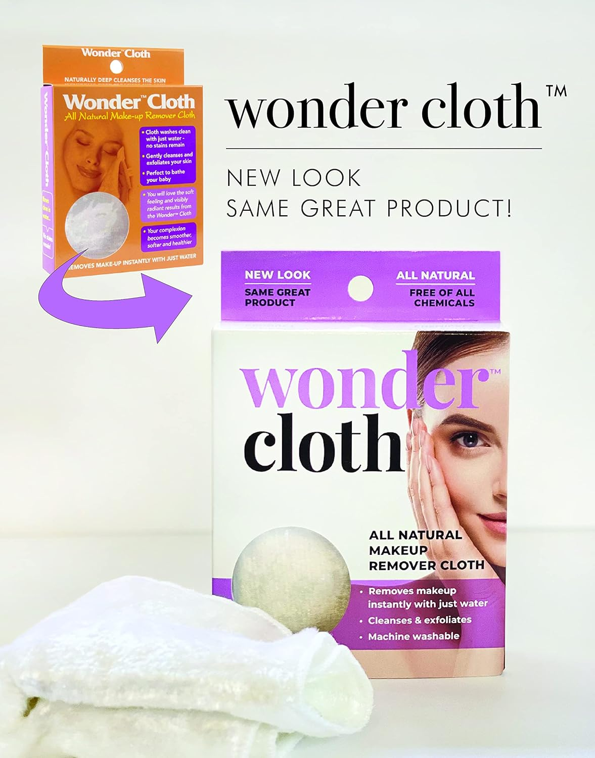 Wonder Cloth Make-Up Remover - Facial Cleansing Cloths - 1 Count