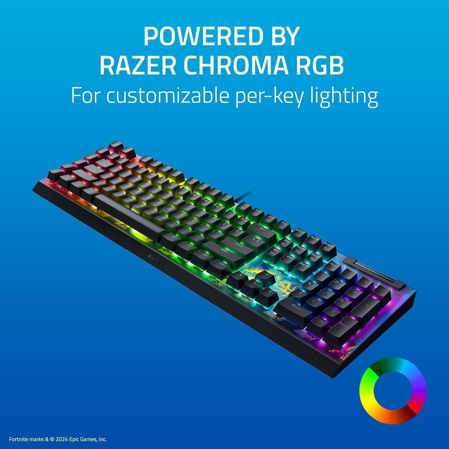 Razer Blackwidow V4 X - Edition Mechanical Gaming Keyboard with RGB (Yellow Switches, 6 Custom Macro Keys, Doubleshot ABS Keycaps) QWERTY Us-Layout | image number 7