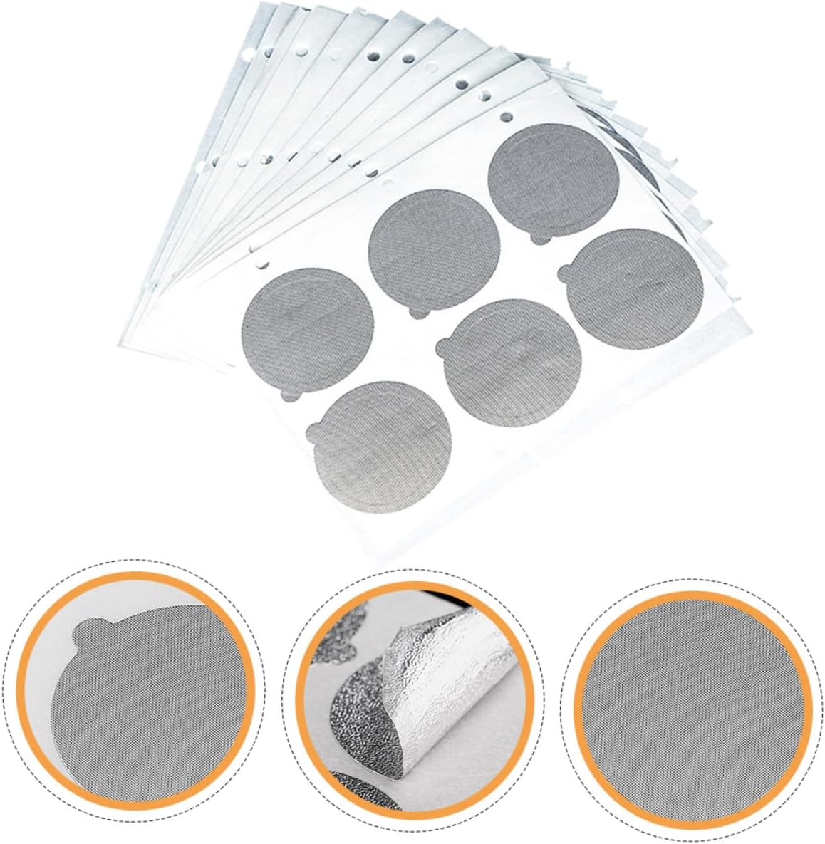 NIYANGLE 120Pcs Aluminum Foil Coffee Pod Seal Stickers Reusable Espresso Lid Covers Easy Tear Tight Seal for Original Line Capsules Coffee Accessories