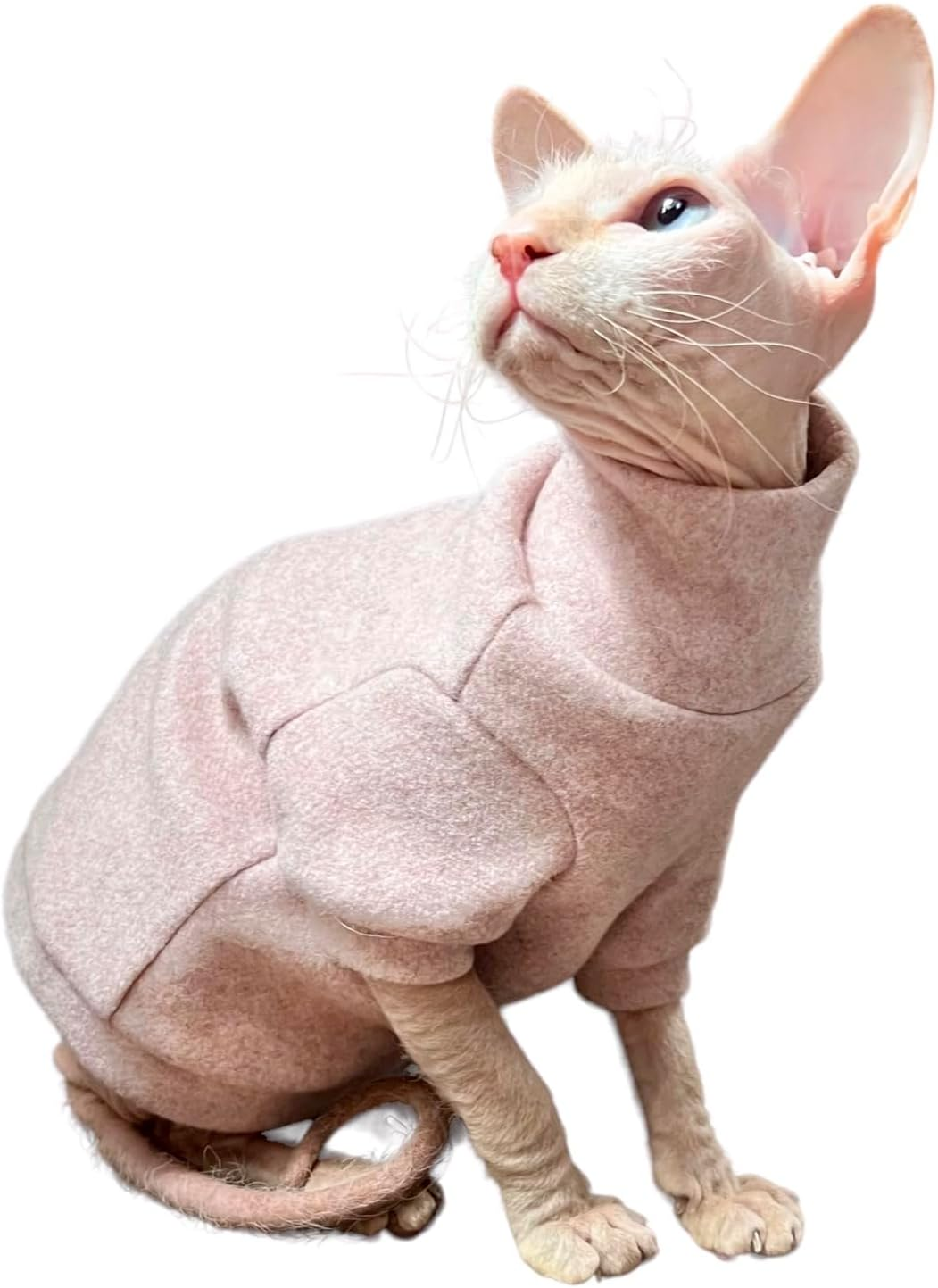 Kotomoda Cosy Comfort for Hairless Beauties Winter Sweater Brushed Coconut Nude for Sphynx and Naked Cats (XS) image number 1
