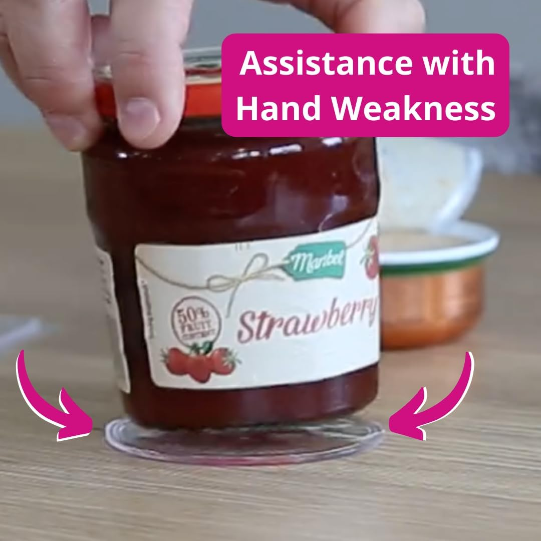 One-Handed Gadget to Secure Any Item, Open Jars & Bottles, Mix Food in a Bowl. Adaptive Equipment for One Hand&mdash;Great Gift Idea for Those with Weak or Injured Hands and Stroke Recovery. 3Pcs X 3.14" image number 5