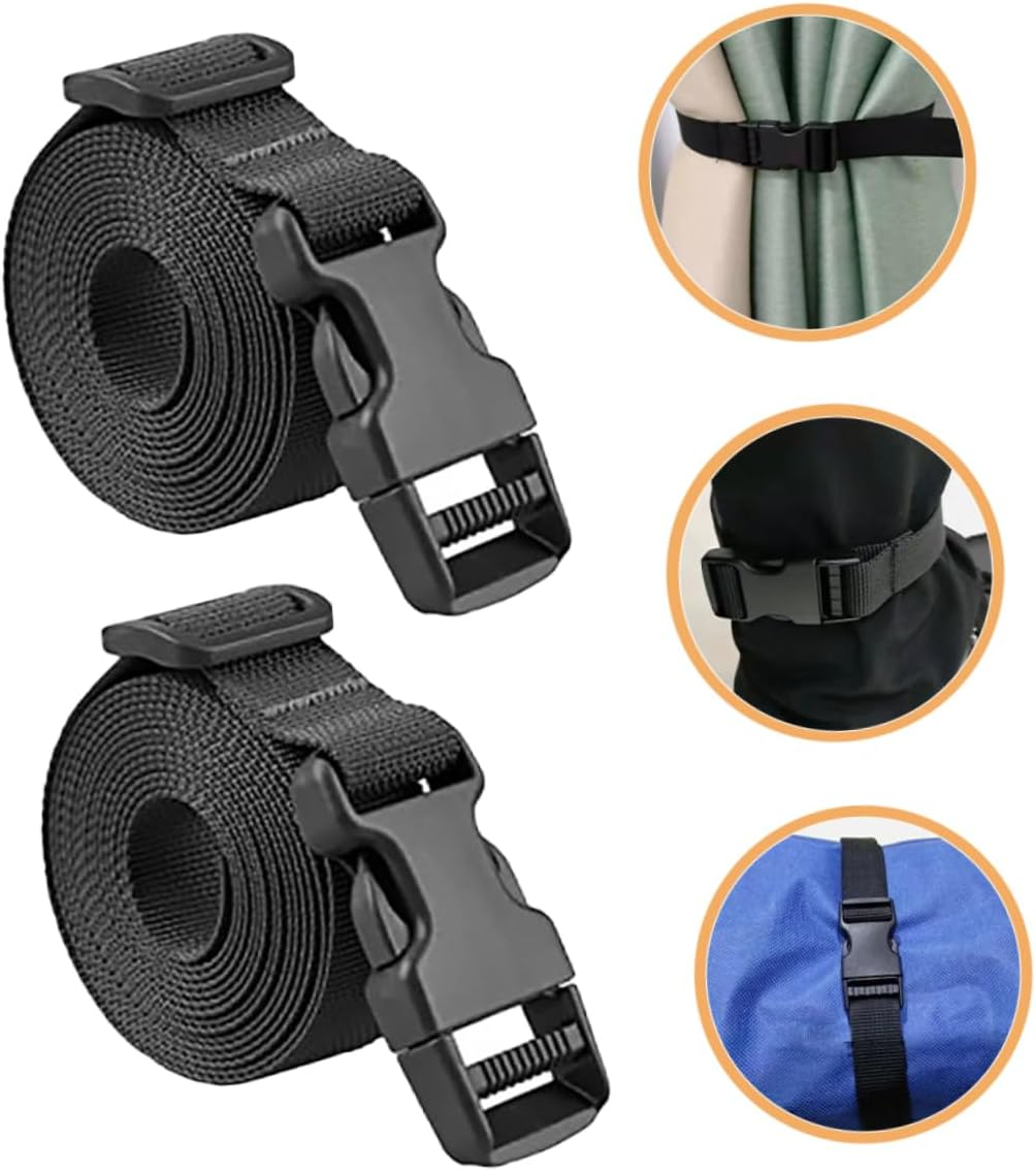 ORFOFE 6Pcs Adjustable Suitcase Straps Belts Utility Straps for Luggage Nylon Buckle for Travel image number 5