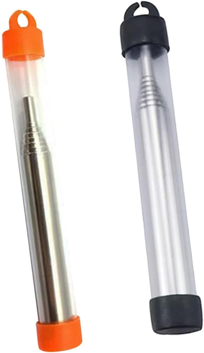 Telescopic Fire Blow Tubes Folded Fire Blowers Bellows for Camping Gears Barbecue Picnics Hiking image number 2