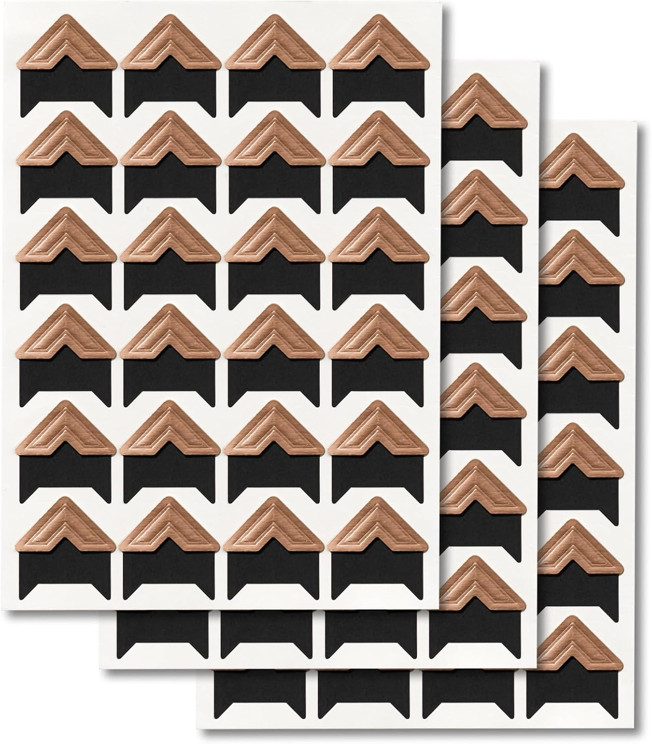 15 Sheets 360 Pcs Rose-Gold Acid-Free Photo Corners Mounting Self Adhesive for DIY Photo Album Journal image number 5