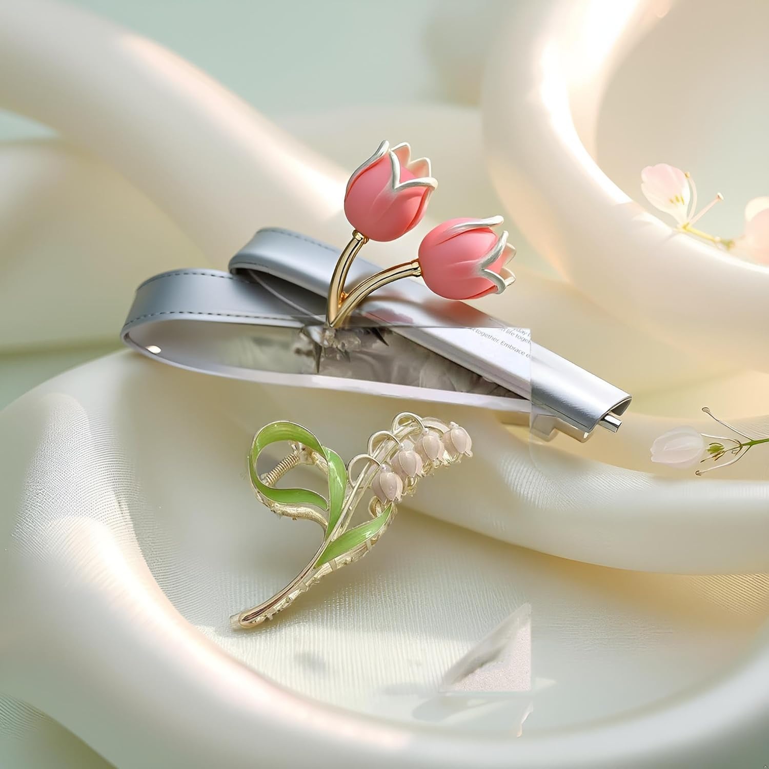 Tulip Hair Clips Large Non-Slip Hair Clips Strong Hold Hair Accessories for Women Girls Hair Clips image number 2