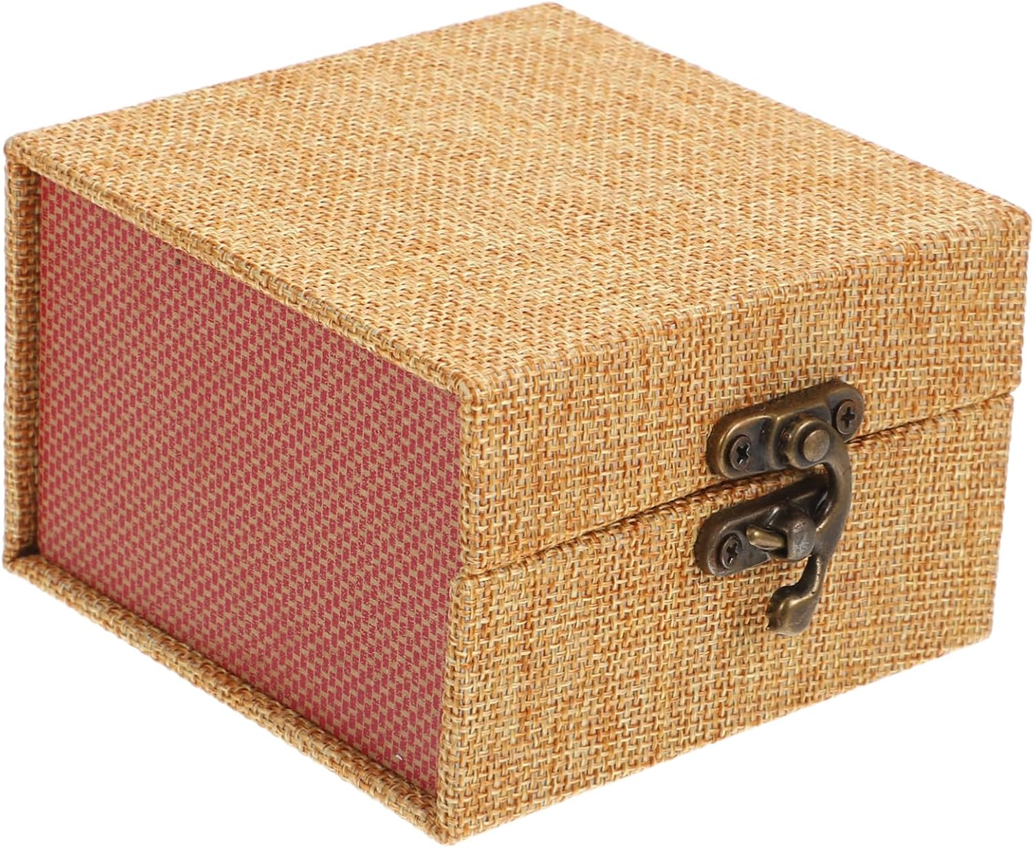 Ink Pad Box Chinese Painting Ink Pad Wooden Treasure Chest Brocade Jewelry Box Calligraphy Stamp Storage Trinket Organizer image number 1