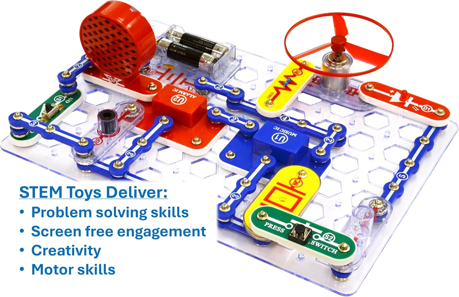 Snap Circuits Junior 100 Experiments - Black image number 3