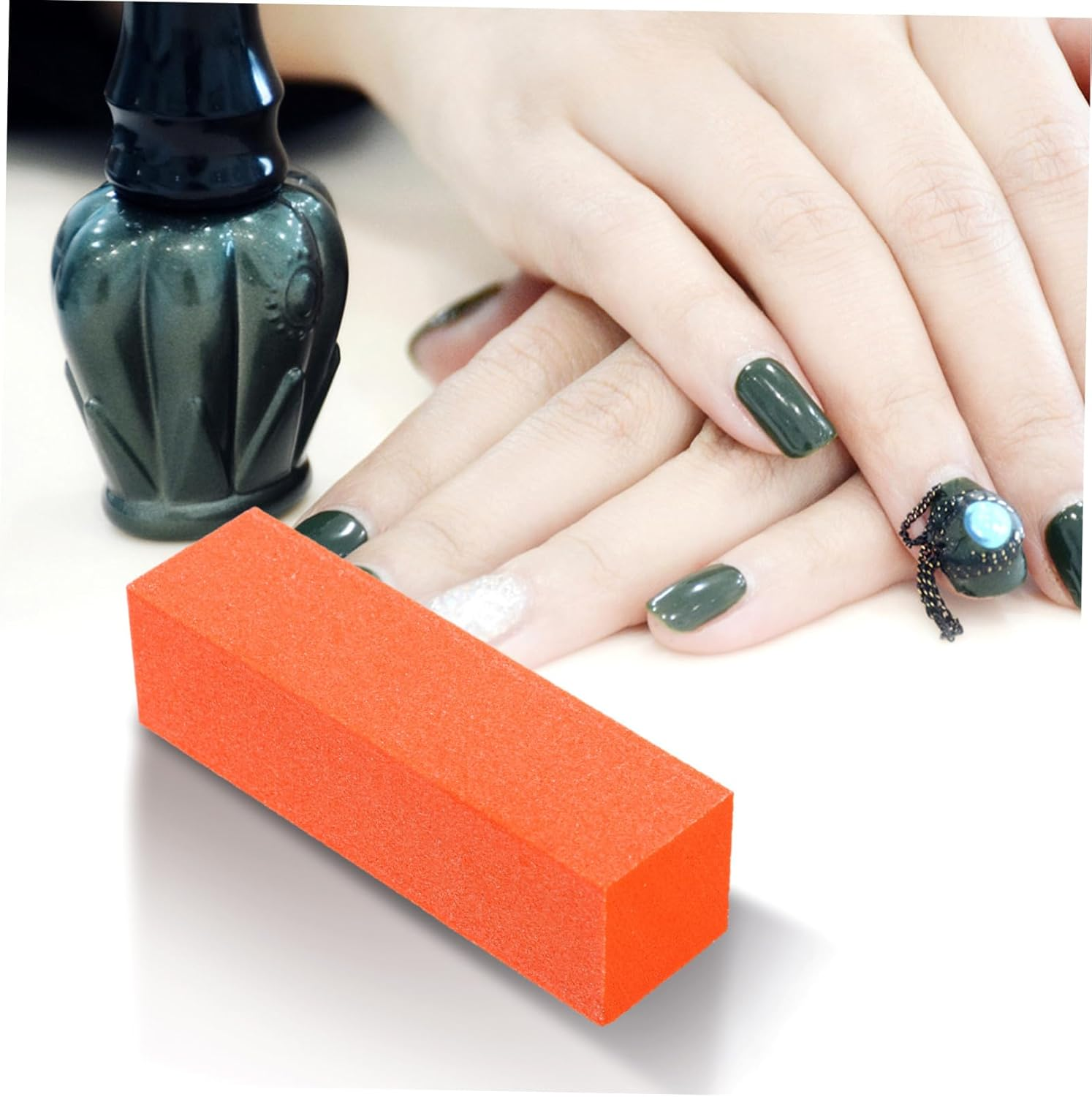 10Pcs Nail Polishing Strip Dual Side Manicure Block Sanding Grit for Fingernail image number 4