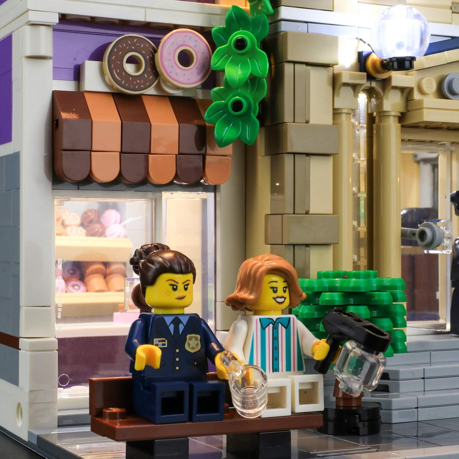 BRIKSMAX Led Lighting Kit for Police Station - Compatible with  10278 Building Blocks Model- Not Include the  Set image number 3