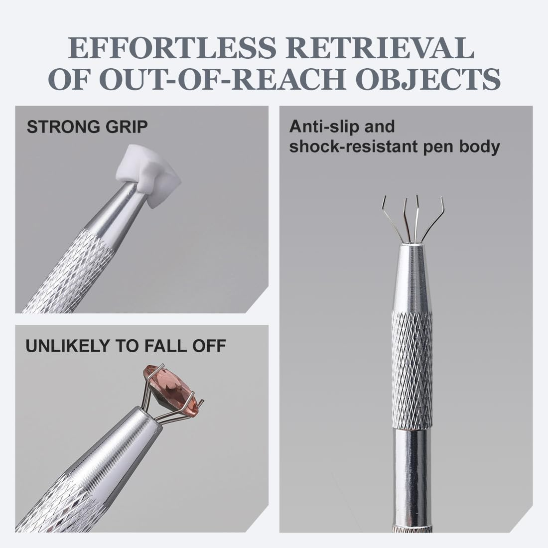 YUZNA Pack of 200 Nail Art Sponge with Metal Gripper, Sponge Nail Brush, Nail Design Accessories Sponge Brush to Create a Variety of Gradient Nail Art Patterns (White) image number 3