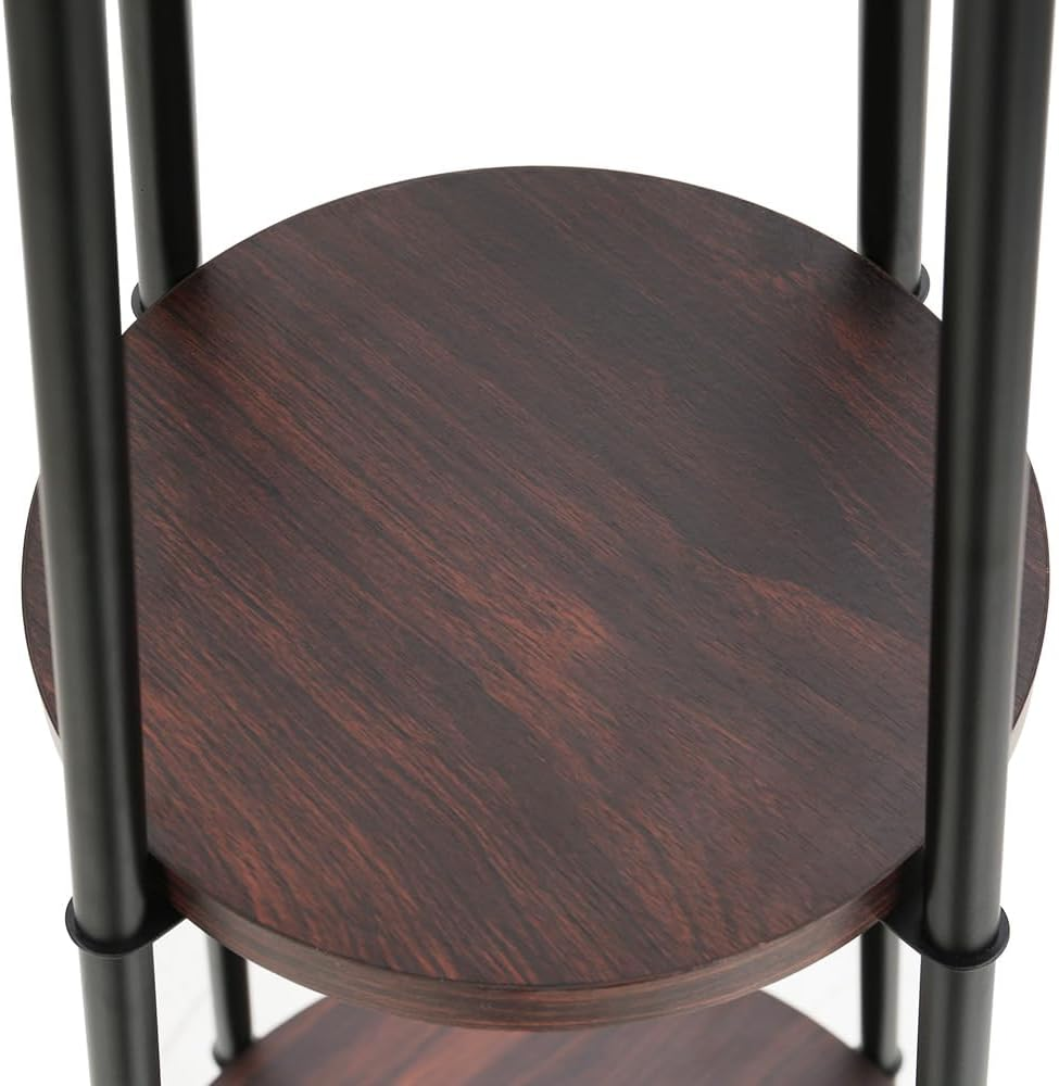 Artiss Floor Lamp, 2-Tier Tripod LED Light Lamps Corner Standing Lights Display Stand Home Decor for Reading Living Room Bedroom, Adjustable Height Bamboo Finished image number 2