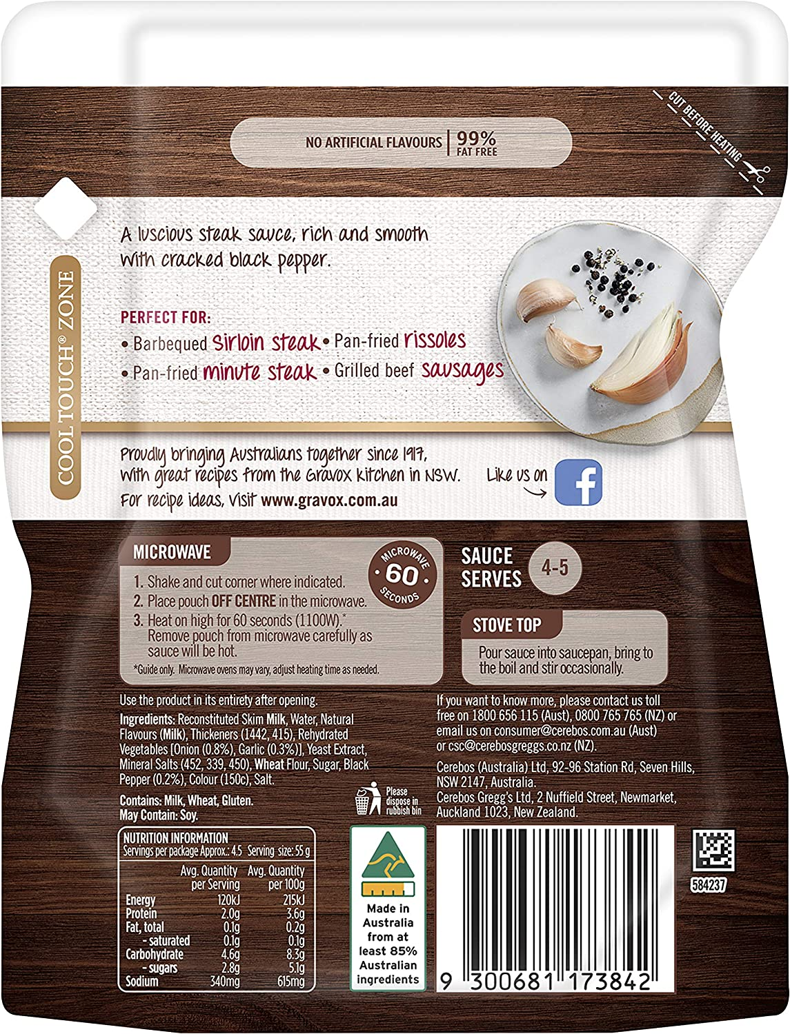 Gravox Pepper Steak Sauce Pouch Liquid Pouch for Gravy and Liquid Stock Instant Sauce 165G image number 2