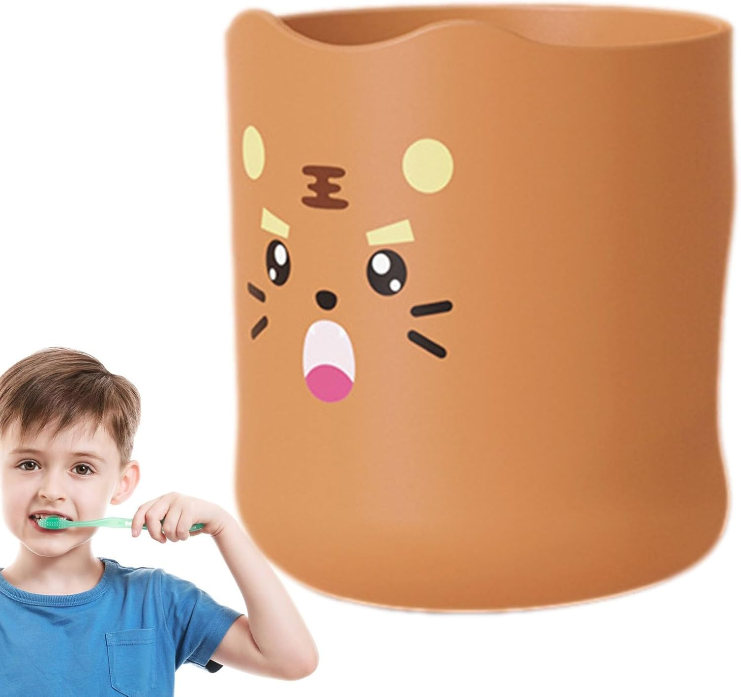 Generic Kids Mouthwash Cups - 300Ml Bathroom Toothbrush Cup Kids Cartoon - Adorable Bathroom Cup, Smooth Kids Cup for Boys, Girls, Toothbrush