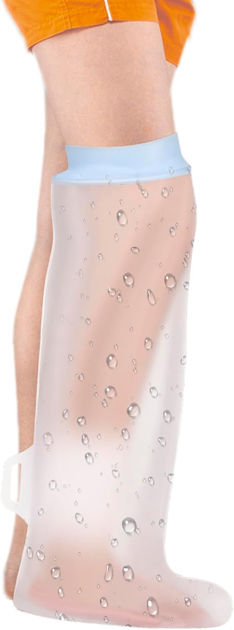 Waterproof Cast Cover for Shower Kids Cast Covers for Leg Cast Bag for Shower Leg Cast Cover for Bathing after Surgery Keep Bandage Dry Cast Protector for Foot, Ankle Wound 1PCS image number 3