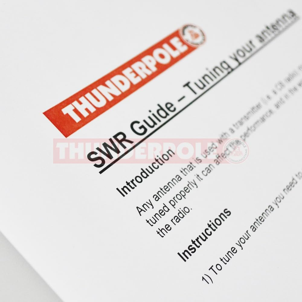 SWR Meter & Power Meter | Thunderpole SWR 171 for CB Radio | 26-30 Mhz 100W Includes a FREE Antenna Tuning Guide image number 1
