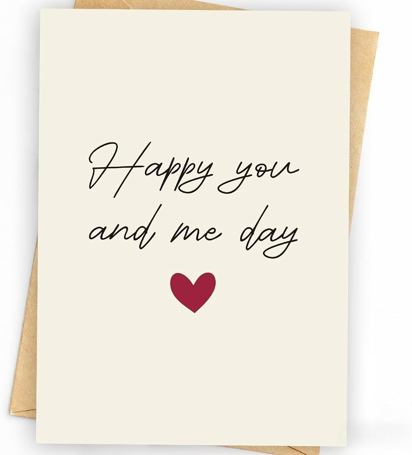 Elegant Anniversary Card for Couple - Romantic Card for Husband, Wife, Boyfriend & Girlfriend with Envelope | Wedding & Valentine'S Day Card | 12X18 Cm Premium Cardstock (Partners D) - 2-Set Wildflower Thank You Cards image number 5