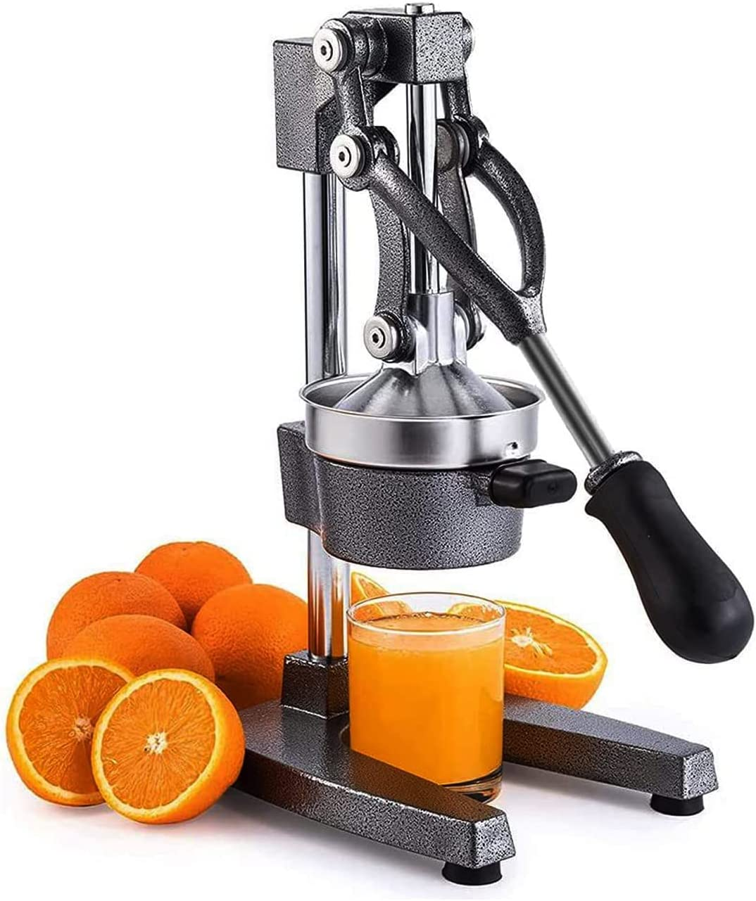 Yarra Supply Commercial Manual Juicer Hand Press Juicer Extractor Hand Orange Juice Squeezer Squeezer Sturdy Juice Presser Manual Citrus Press for Citrus Mandarin Grapefruit Lemon Lime(Black)
