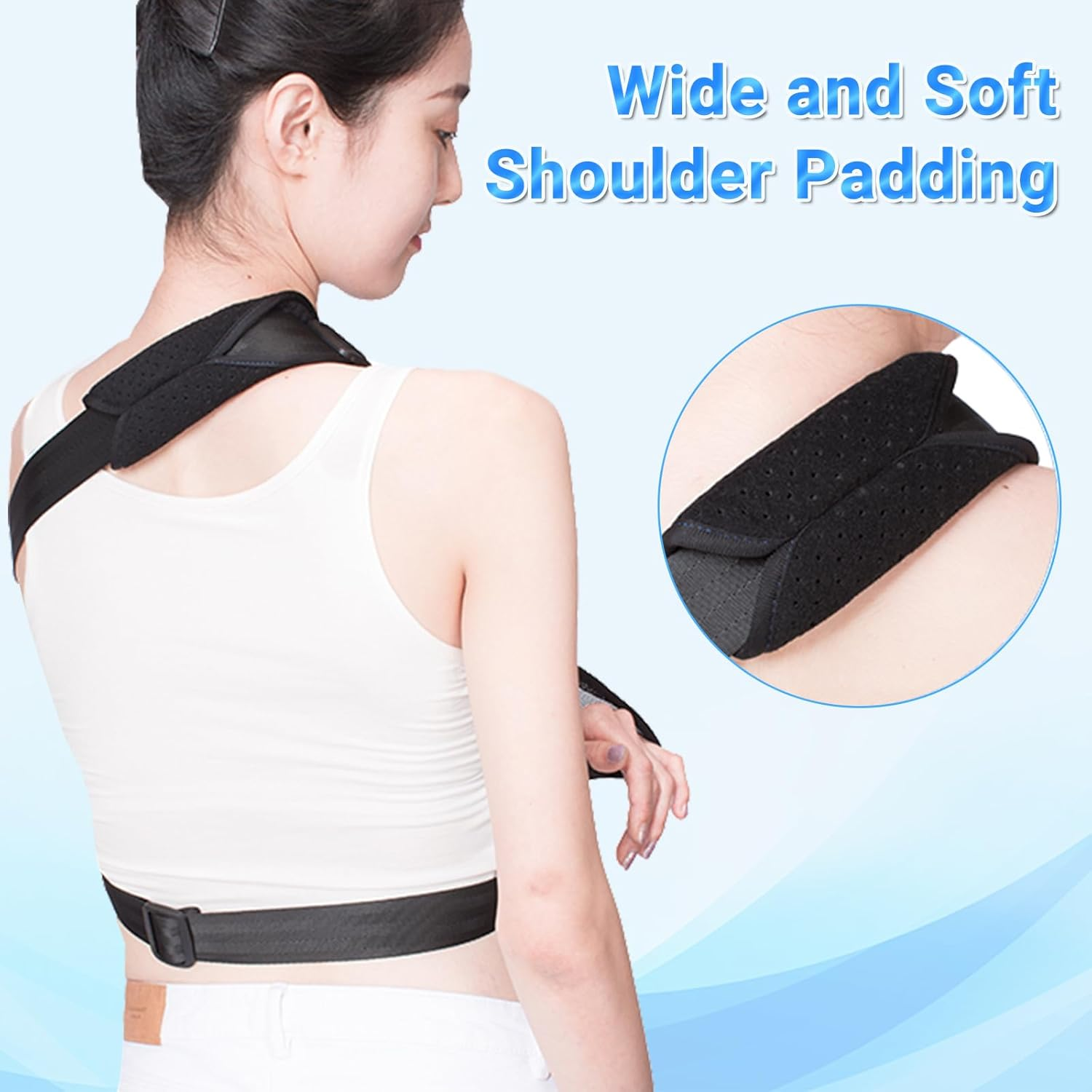 Arm Sling for Shower Men and Women,Breathable Mesh Shoulder Sling for Left Arm Support,Arm Sling Shoulder Immobilizer for Dislocation, Fracture,Rotator Cuff Injury(S) image number 5