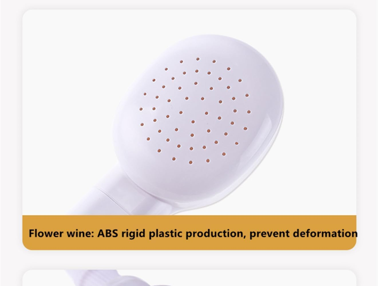 White Portable Rubber Hose Spray,Ywbfove Pet Shower Head Single Tap Shower Head Hose Bathtub Sink Spray Head Washing Indoor (1.3 Meters) image number 3