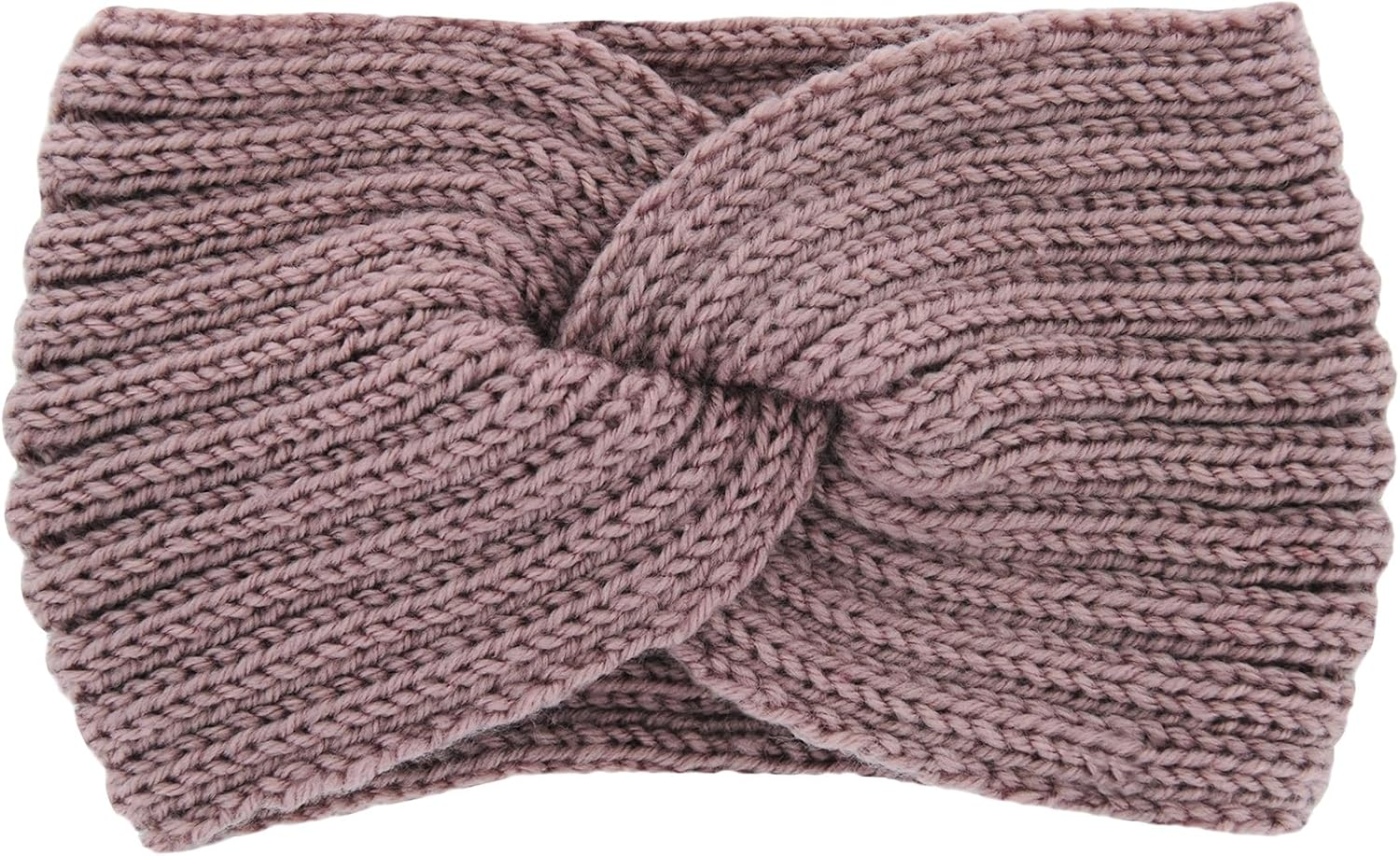 Axy Women'S Knitted Headband with Twist Knots, Winter Headband, Knitted Headband (Fuchsia)