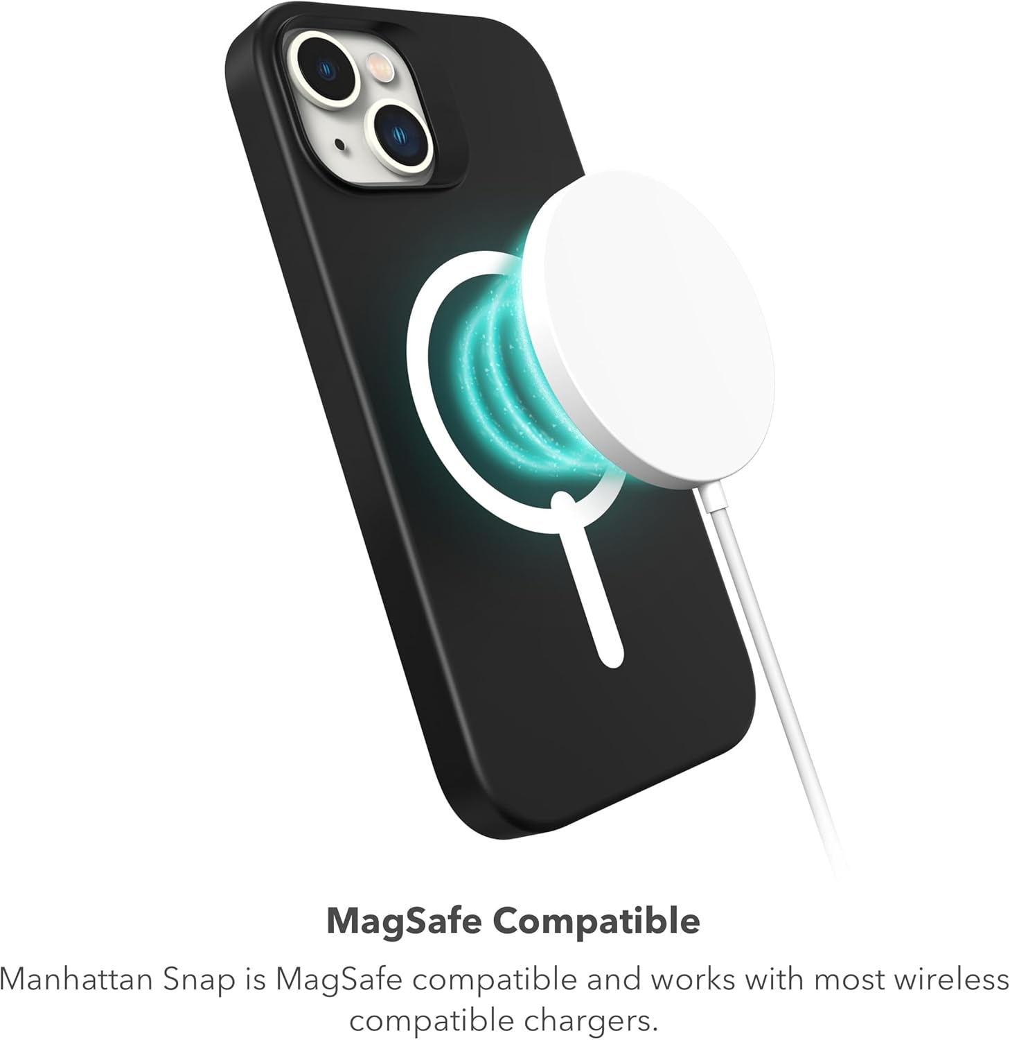 ZAGG Manhattan Snap Iphone 15/14/13 Case - Premium Silicone Iphone Case, Durable Graphene Material, Smooth Surface with a Comfortable Ripple Grip, Magsafe Phone Case, Peach Pink image number 6