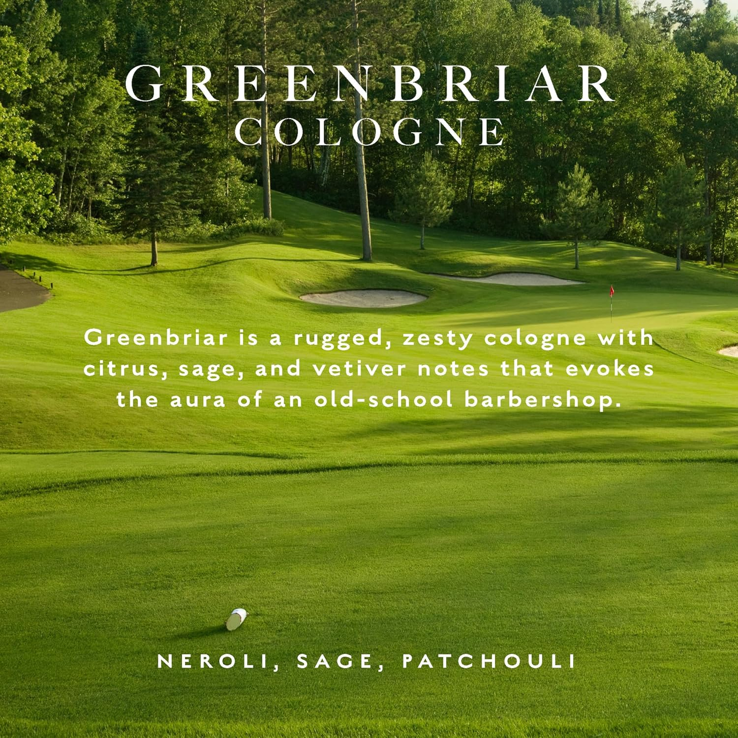 Caswell-Massey Greenbriar Gold Cap Cologne, Men&rsquo;S Cologne with Classic and Zesty Scent with Citrus, Sage & Rugged Velvety Notes, 3 Fl Oz image number 1