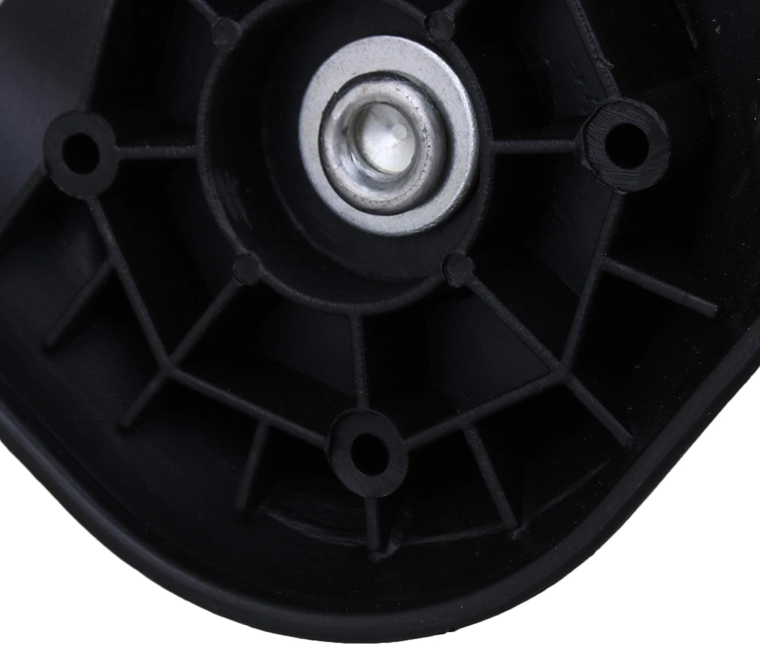 Mxfans 10 X 9.3 X 4.8 Cm W013 Rotating Spinner Left and Right for Luggage, Suitcase, Wheels, DIY Replacement, Black image number 1