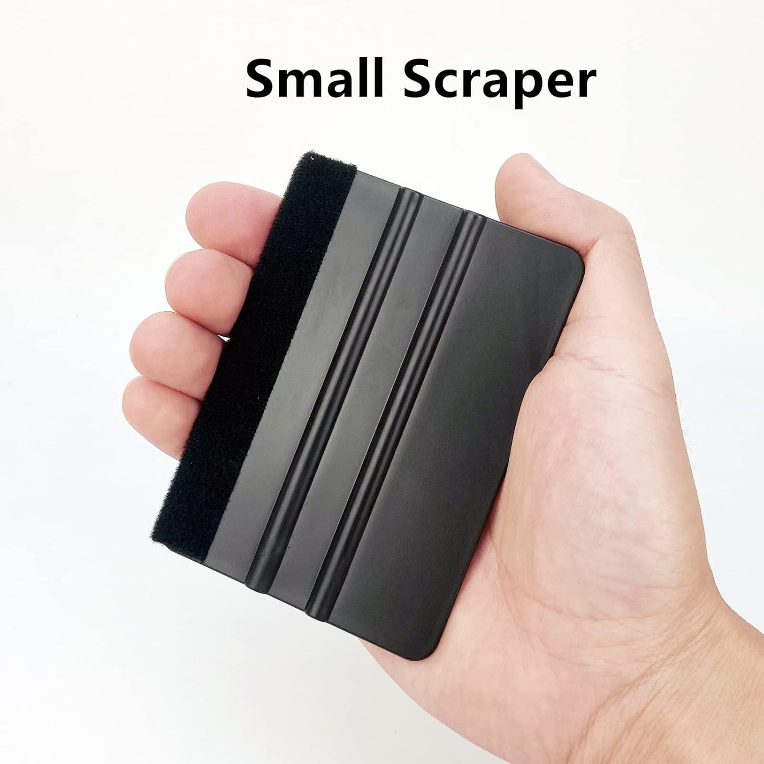 Umaki 20Piece Vinyl Wrap Squeegee Decal Applicator Car Tint Film Scraper with Microfiber Felt, Scratchless Plastic Squeegee for Craft Adhesive Vinyl, Vinyl Film Wrap Automotive Graphic,Black image number 5