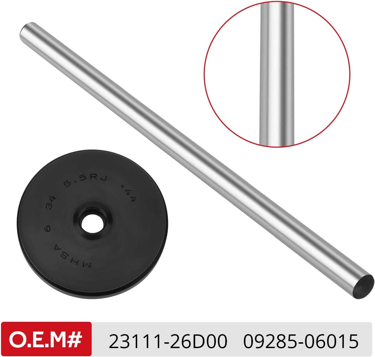 JAVIK Left Clutch Push Rod & Seal Fit for Suzuki GSX1100G Haya-Busa B-King 1300 GSX1300 1991-2020，O.E.M# 23111-26D00 09285-06015 image number 2