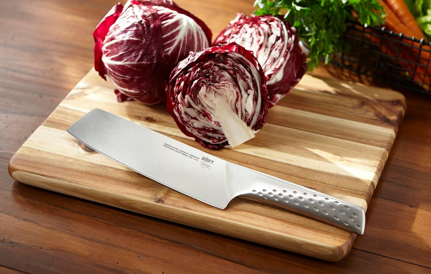 Weber Deluxe Vegetable Knife, Big, Stainless Steel, Black image number 1