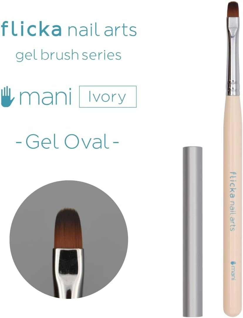 Flicka Nail Arts "Mani" Ivory Gel Oval image number 3