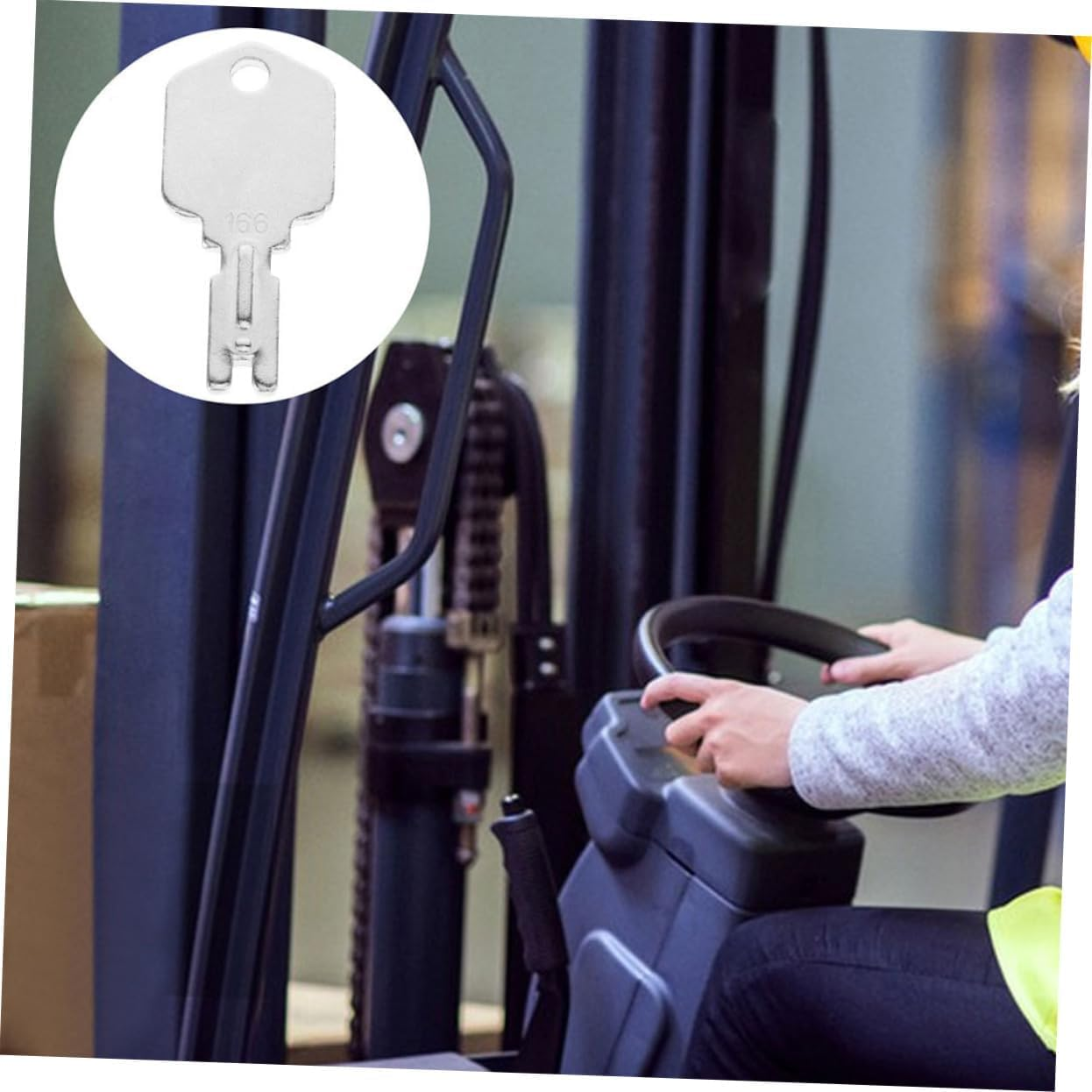 8 Industrial-Grade Forklift Ignition Key Sets - Hardened Steel Replacement Keys Suitable for 166/1430 Models | Special Start Keys for Warehouse Equipment image number 5