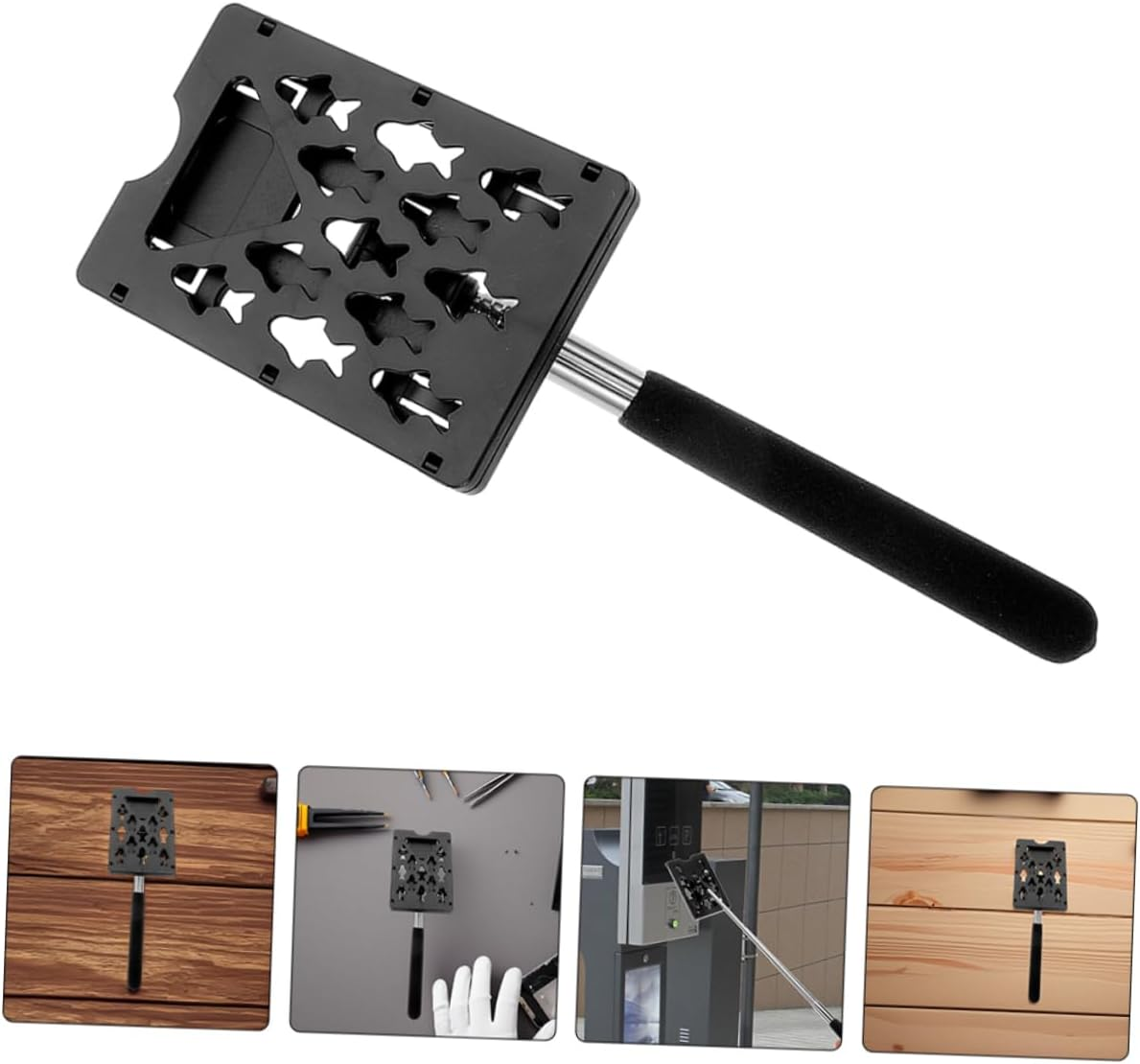 Parliky 2 Pcs Retractable Telescopic Card Holder for Vehicle Parking Toll Swiping Extendable Card Stick for Car Parking Fee Telescoping Rod for Toll Cards image number 3